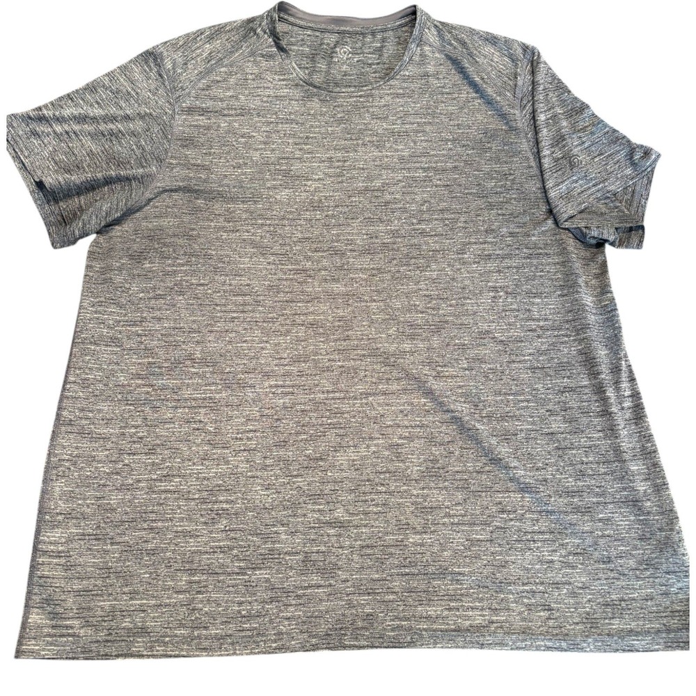Champion Duo Dry Mens XL‎ Grey Space Dye Short Sleeve Active Performance T-Shirt